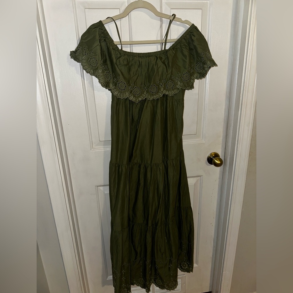 Old Navy Olive Green Maxi Dress